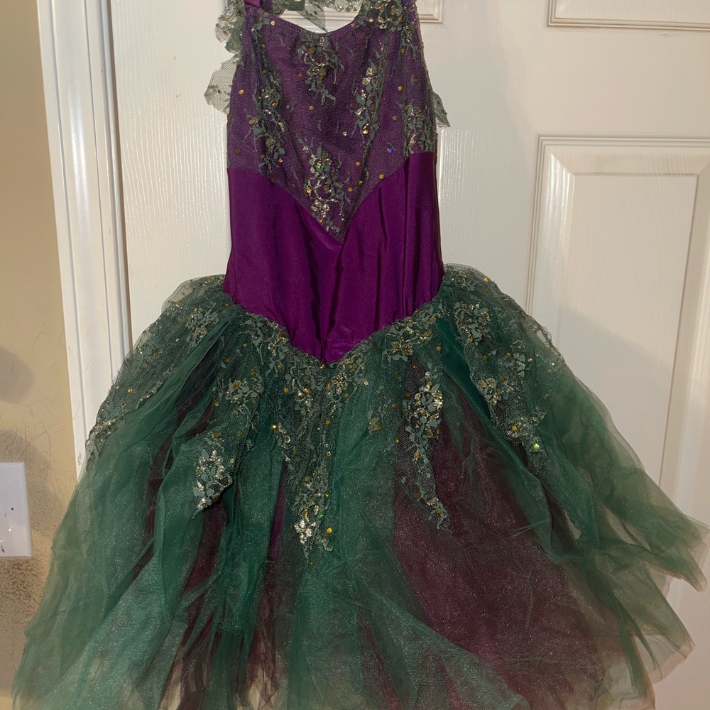 Revolution Purple and Green Dance Costume